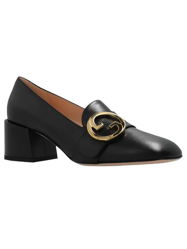 Кроссовки blonde mid-heel pumps 'black' Gucci — изображение 3 из 4, черный/золотистый