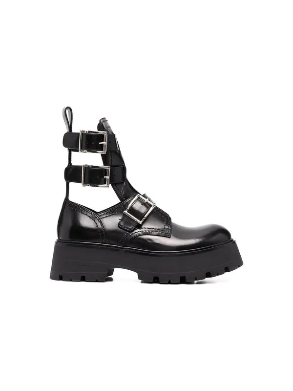 Кроссовки flat rubber boots 'black' Alexander Mcqueen — изображение 2 из 4, черный