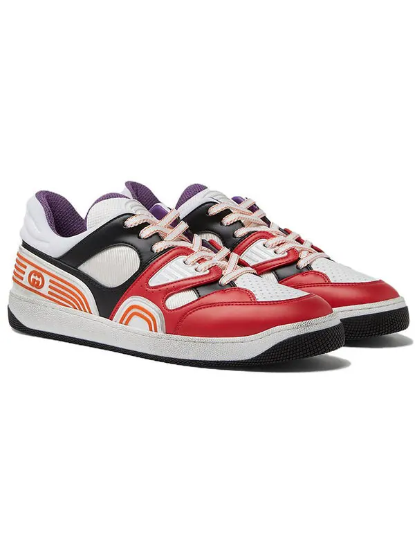 Кроссовки basket 'red white black' Gucci — изображение 3 из 4, красный белый черный