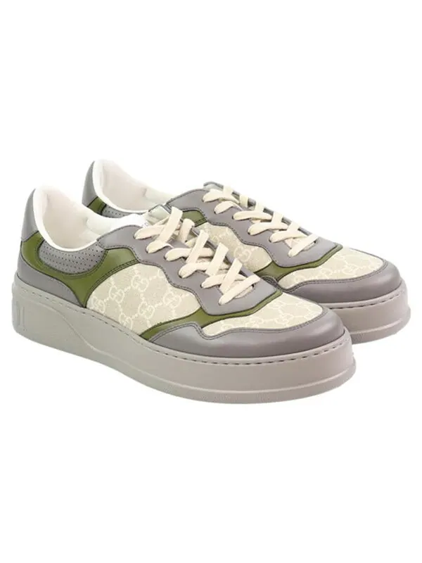 Кроссовки gg sneaker 'white beige' Gucci — изображение 3 из 4, белый/бежевый