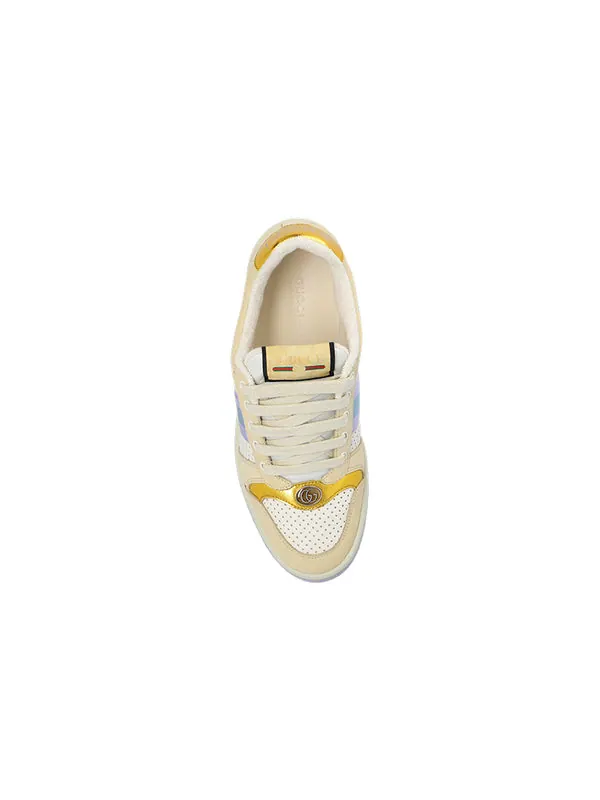 Кроссовки screener 'beige purple' Gucci — изображение 3 из 4, бежевый/фиолетовый