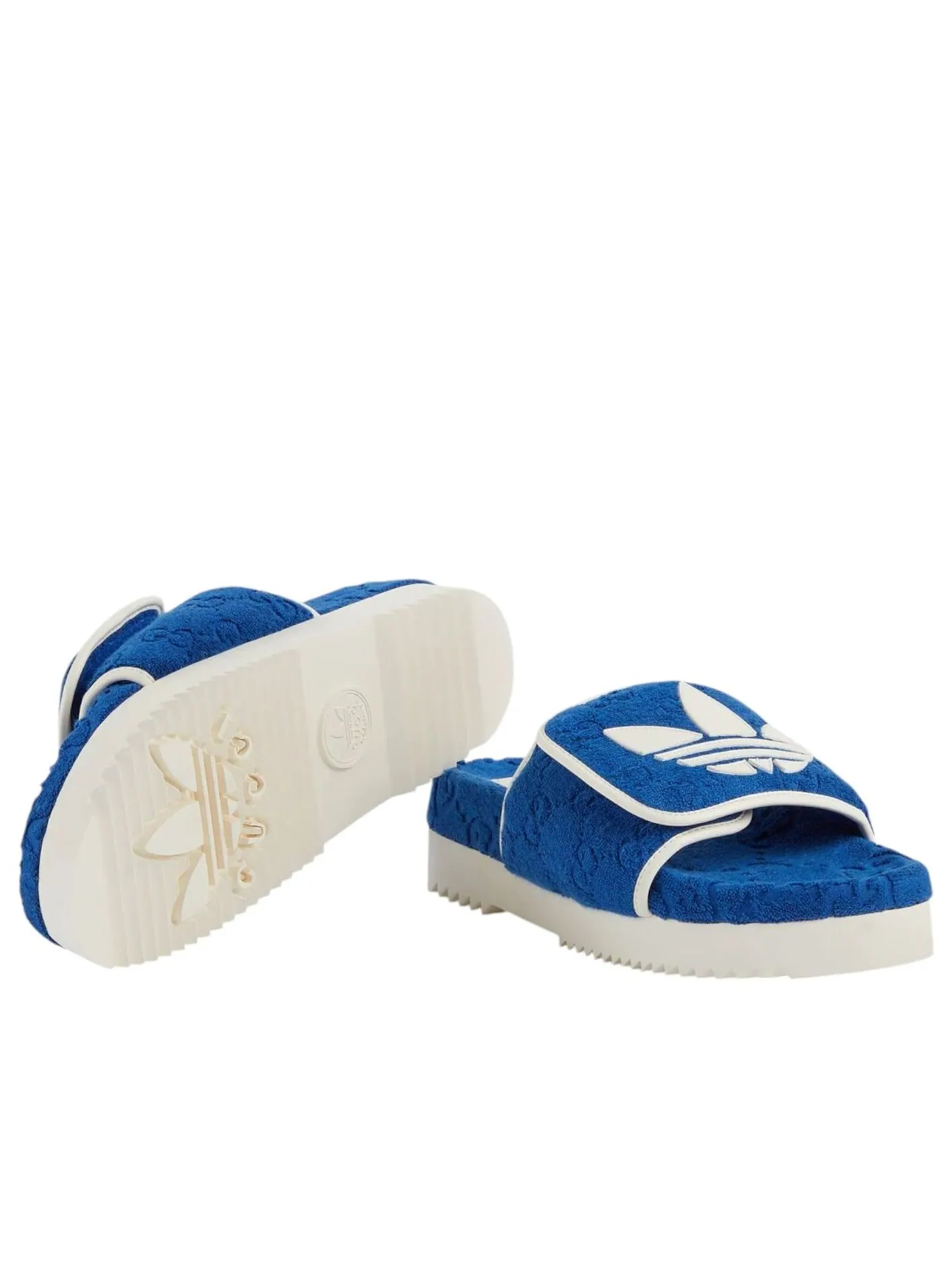 Сандалии на платформе Adidas x Gucci GG — изображение 5 из 5, синий/белый