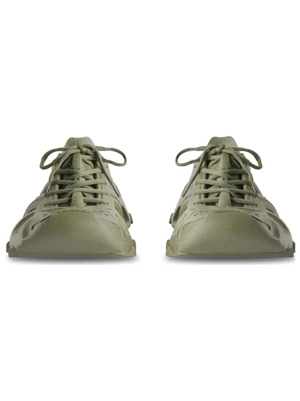 Кроссовки hd lace up cut out sneakers 'olive green' Balenciaga — изображение 4 из 4, оливковый зеленый