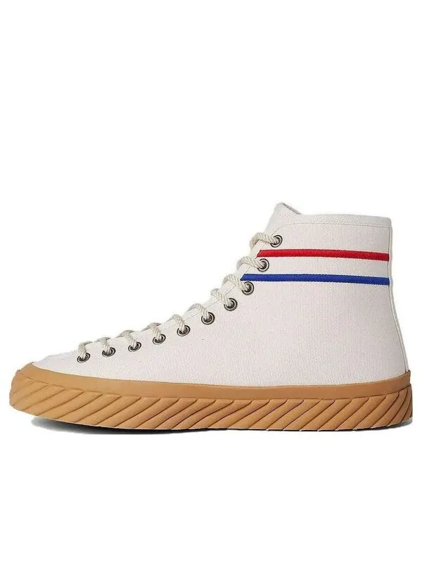 Кроссовки interlock g high-top sneakers 'white red blue' Gucci — изображение 1 из 4, белый/красный/синий