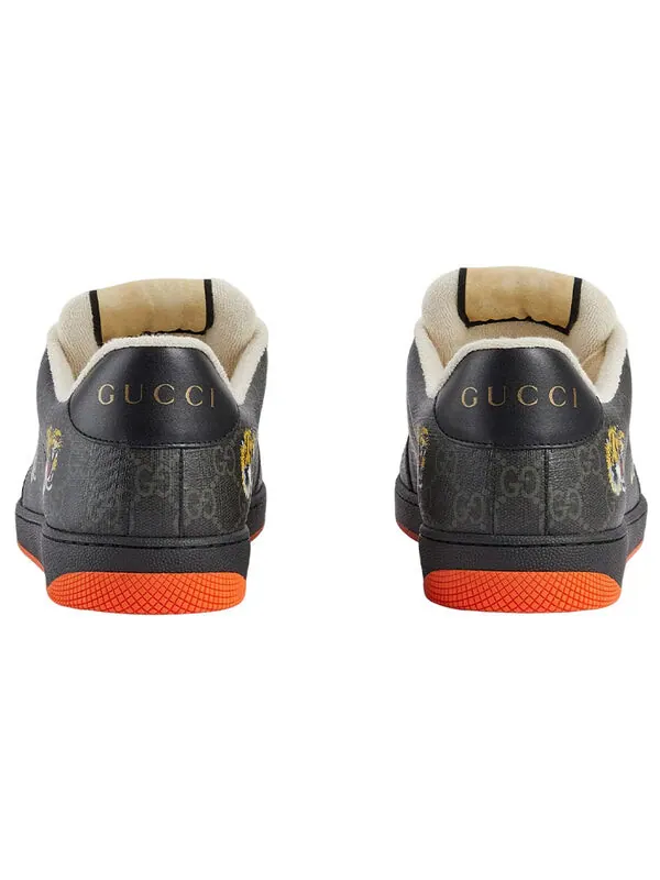 Кроссовки screener 'tiger' Gucci — изображение 3 из 4, черный