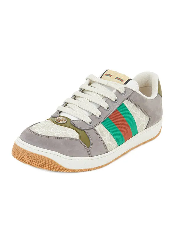 Кроссовки screener sneaker 'gg canvas - grey beige' Gucci — изображение 3 из 4