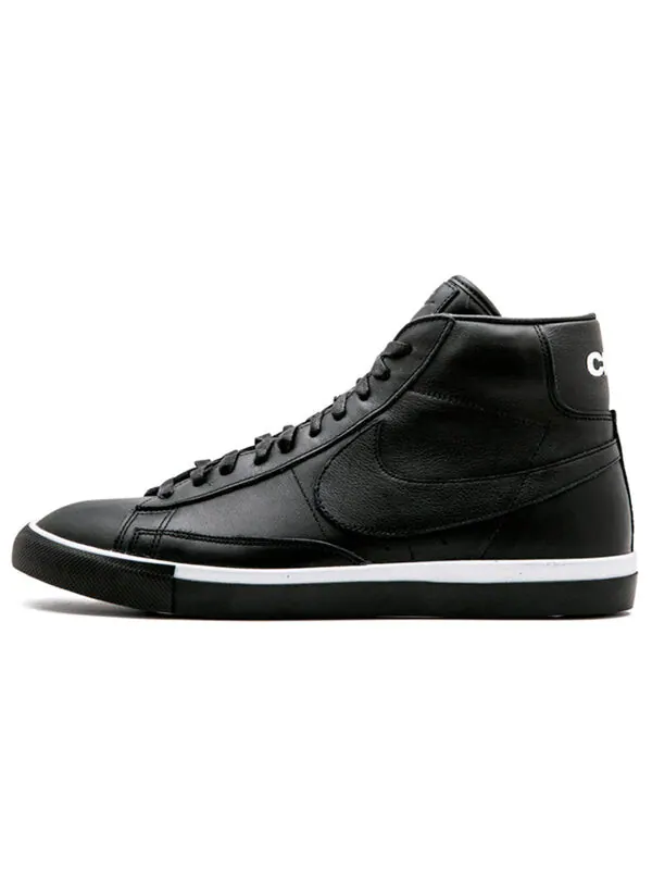 Кроссовки comme des garcons x blazer высокие Nike — изображение 2 из 4, черный