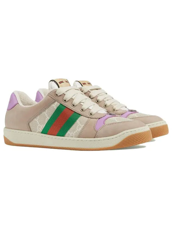 Кроссовки screener gg sneaker 'beige lilac' Gucci — изображение 2 из 4