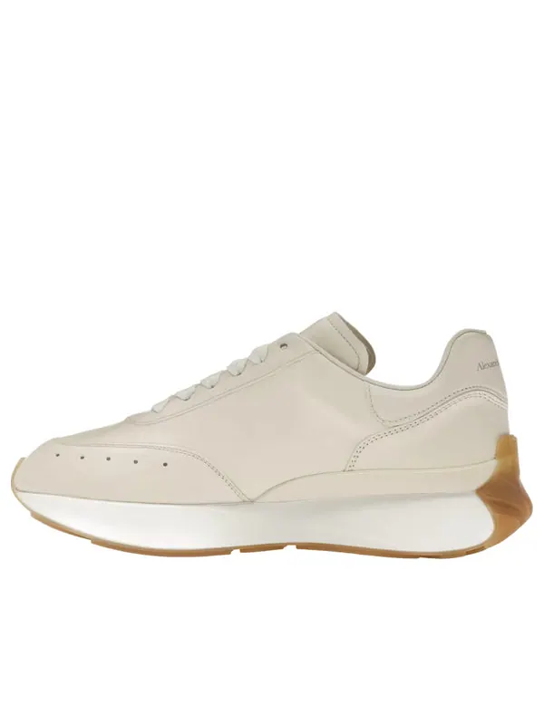 Кроссовки sprint runner 'vanilla' Alexander Mcqueen — изображение 1 из 4, бежевый/белый