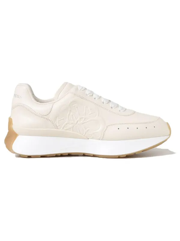 Кроссовки sprint runner 'vanilla' Alexander Mcqueen — изображение 2 из 4, бежевый/белый