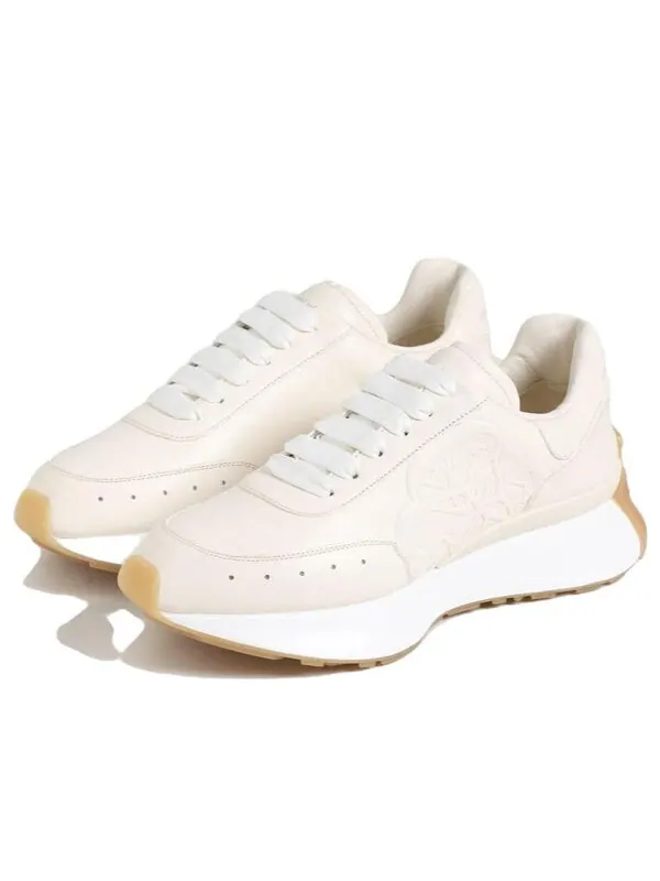 Кроссовки sprint runner 'vanilla' Alexander Mcqueen — изображение 3 из 4, бежевый/белый