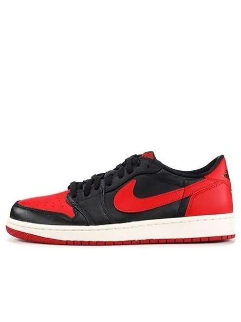 Кроссовки 1 ретро низкие og Air Jordan — изображение 1 из 4, черный/красный