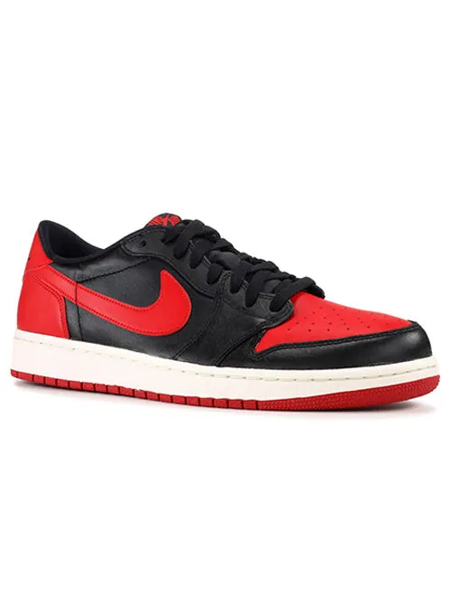 Кроссовки 1 ретро низкие og Air Jordan — изображение 2 из 4, черный/красный