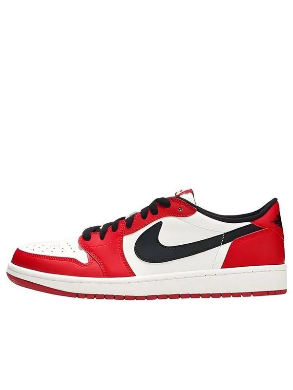 Кроссовки 1 ретро низкие og Air Jordan — изображение 1 из 3, красный/черный-белый
