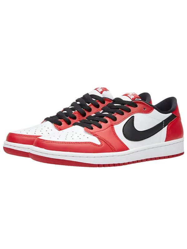 Кроссовки 1 ретро низкие og Air Jordan — изображение 2 из 3, красный/черный-белый