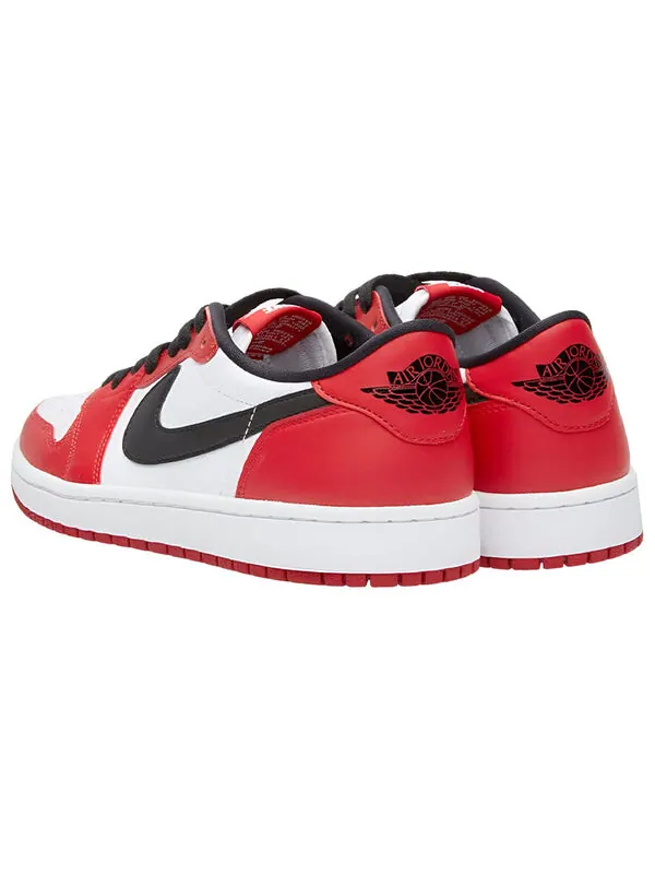 Кроссовки 1 ретро низкие og Air Jordan — изображение 3 из 3, красный/черный-белый