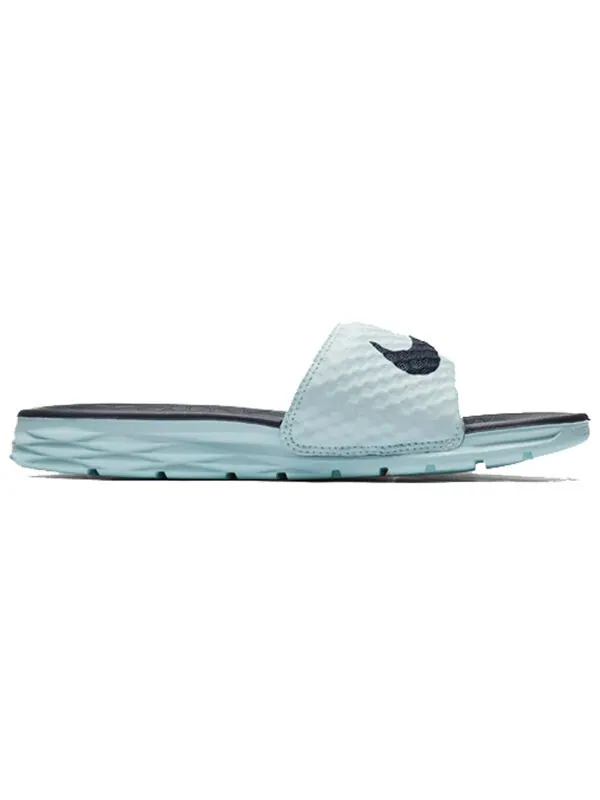 Тапочки benassi solarsoft 'mint black' Nike — изображение 2 из 4, черный