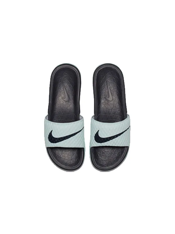 Тапочки benassi solarsoft 'mint black' Nike — изображение 3 из 4, черный