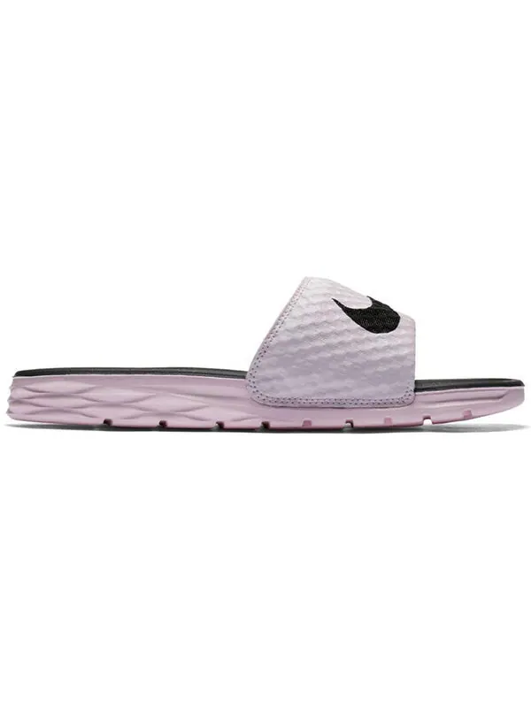 Тапочки benassi solarsoft 2 slide 'arctic pink black' Nike — изображение 2 из 4, розовый/черный