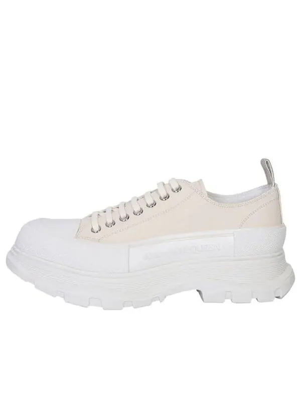 Кроссовки tread slick low-top sneakers 'cream pink white' Alexander Mcqueen — изображение 1 из 3, кремовый розовый/белый