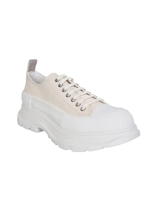 Кроссовки tread slick low-top sneakers 'cream pink white' Alexander Mcqueen — изображение 2 из 3, кремовый розовый/белый