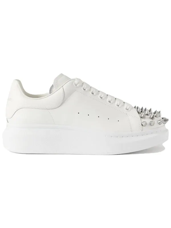 Кроссовки leather spike larry sneakers 'white' Alexander Mcqueen — изображение 2 из 4, белый