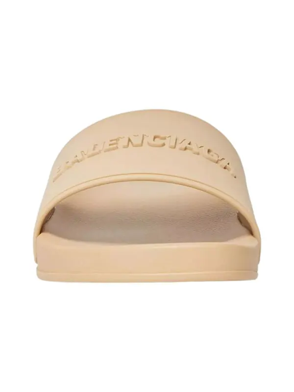 Тапочки pool clogs 'beige' Balenciaga — изображение 3 из 4, бежевый