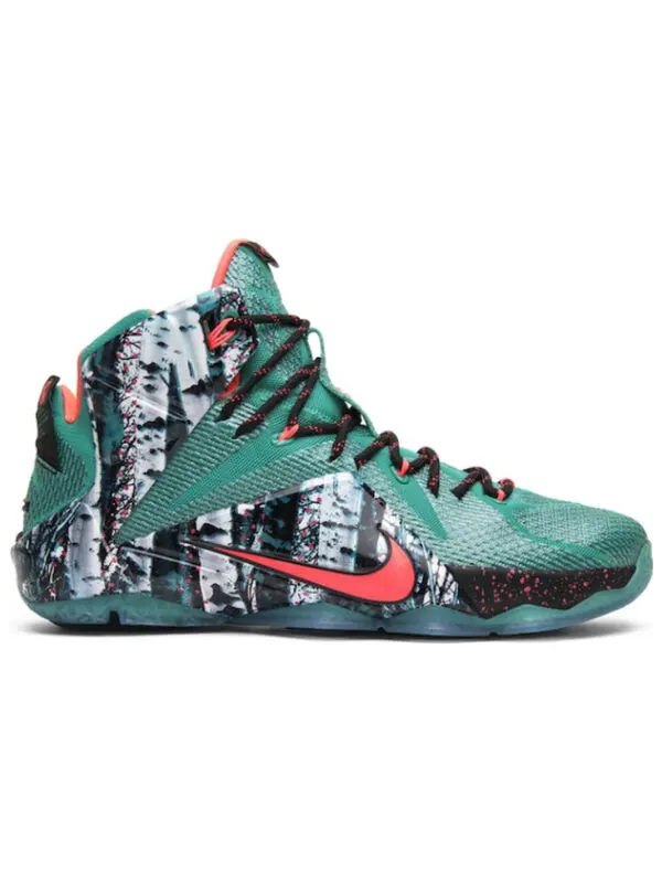 Кроссовки lebron 12 рождество Nike — изображение 2 из 4, зеленый/зеленый