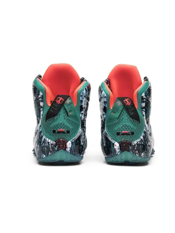 Кроссовки lebron 12 рождество Nike — изображение 3 из 4, зеленый/зеленый