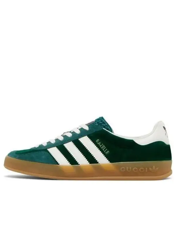 Кроссовки x adidas gazelle 'green suede' Gucci — изображение 1 из 4, зеленый/белый