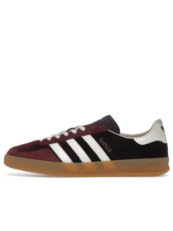 Кроссовки x gucci gazelle Adidas — изображение 1 из 4, бордовый