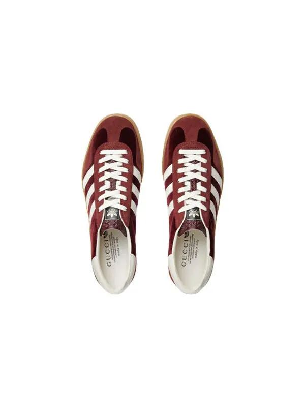 Кроссовки x gucci gazelle Adidas — изображение 4 из 4, бордовый