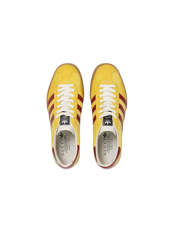 Кроссовки adidas x gazelle 'yellow velvet' Gucci — изображение 2 из 4, желтый
