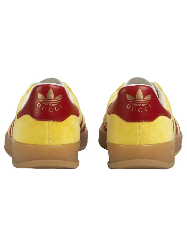 Кроссовки adidas x gazelle 'yellow velvet' Gucci — изображение 3 из 4, желтый