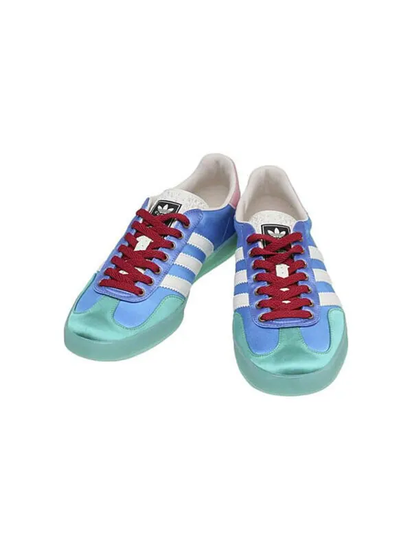 Кроссовки adidas x gazelle 'light blue silk' Gucci — изображение 2 из 4
