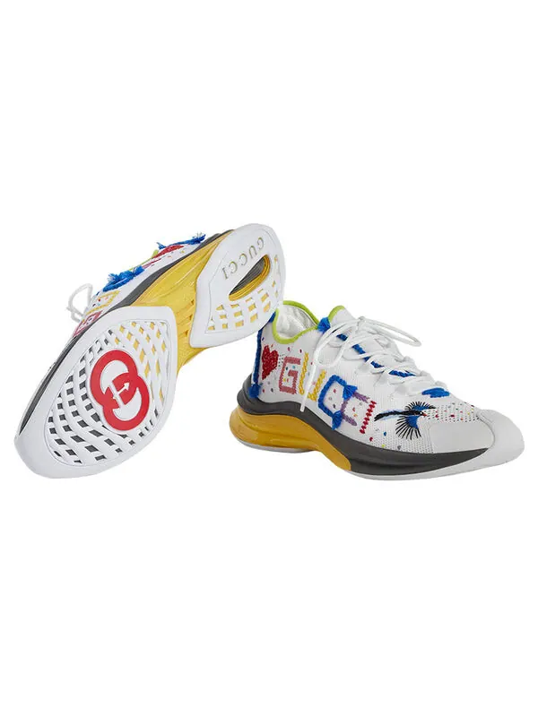 Кроссовки run sneaker 'lovelight' Gucci — изображение 4 из 4, белый/синий/красный