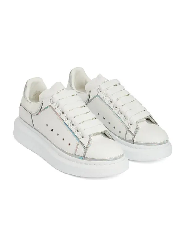 Кроссовки oversized sneakers 'white silver' Alexander Mcqueen — изображение 2 из 4, белый/серебристый