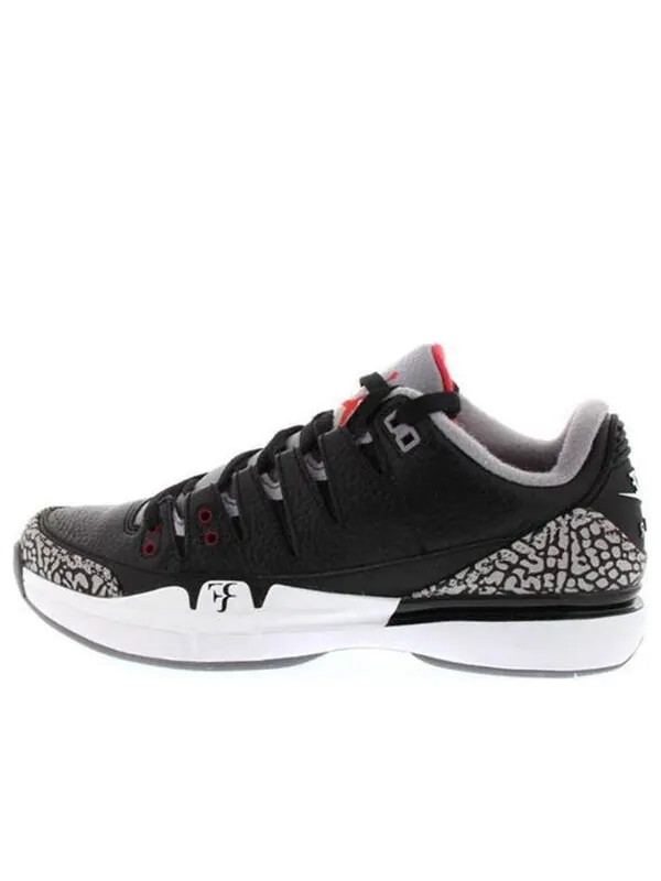 Кроссовки zoom vapor tour aj3 'black white' Nike — изображение 1 из 4, черный/серый-белый