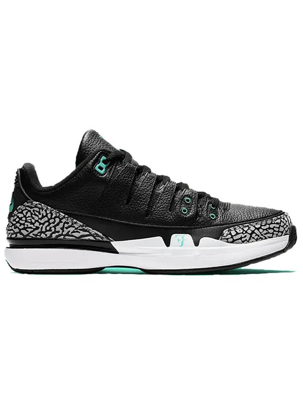 Кроссовки atmos x zoom vapor tour aj3 'jade' Nike — изображение 2 из 3, черный/прозрачный-белый