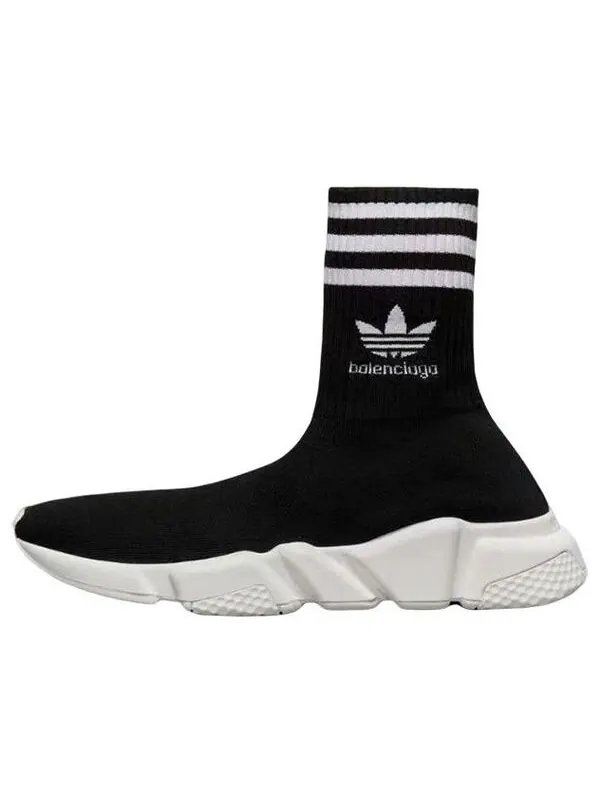 Кроссовки x adidas originals speed sneakers 'black white' Balenciaga — изображение 1 из 4, черный/белый