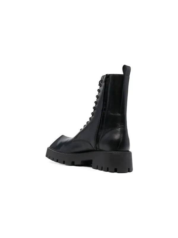 Кроссовки rhino 25mm lace up boots 'black smooth calfskin' Balenciaga — изображение 3 из 4, черный