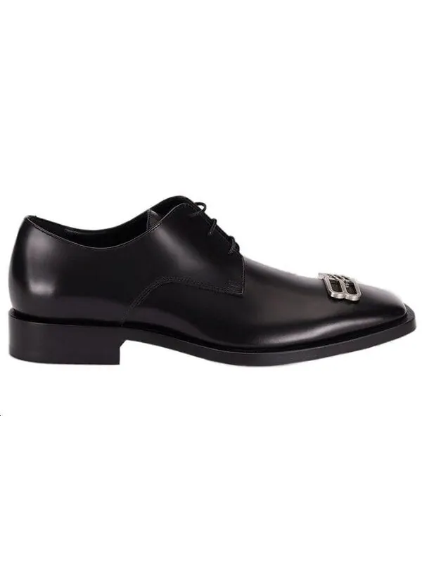 Кроссовки rim derby leather shoes 'black' Balenciaga — изображение 2 из 4, черный