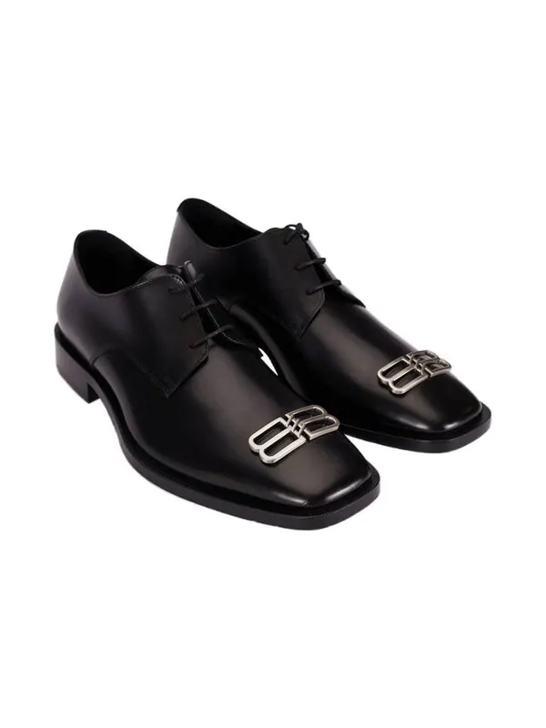 Кроссовки rim derby leather shoes 'black' Balenciaga — изображение 3 из 4, черный