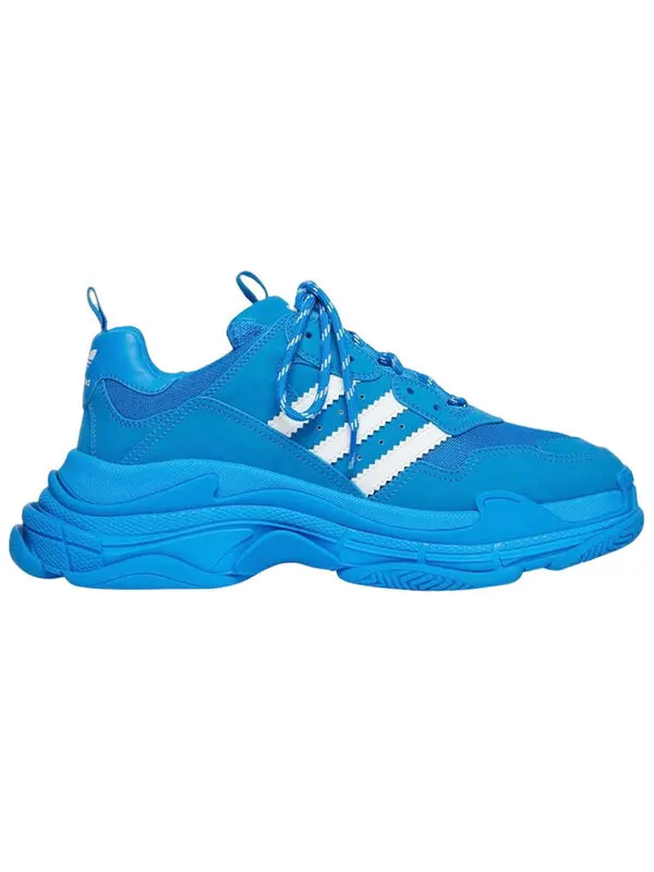 Кроссовки tripe s x adidas Balenciaga — изображение 2 из 4, синий
