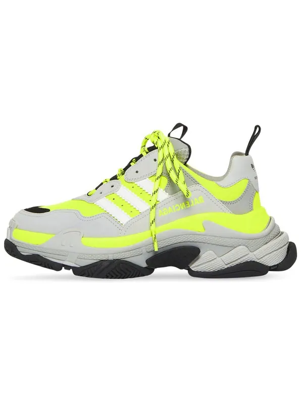 Кроссовки triple s x adidas 'fluo yellow' Balenciaga — изображение 2 из 4