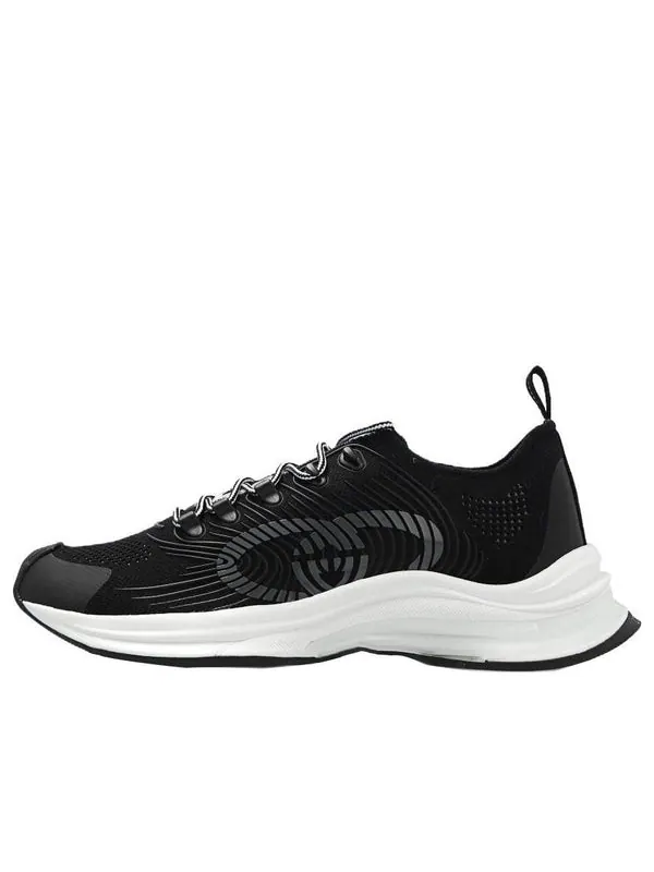 Кроссовки run sneaker 'rhyton logo monogram' Gucci — изображение 1 из 4, черный/белый