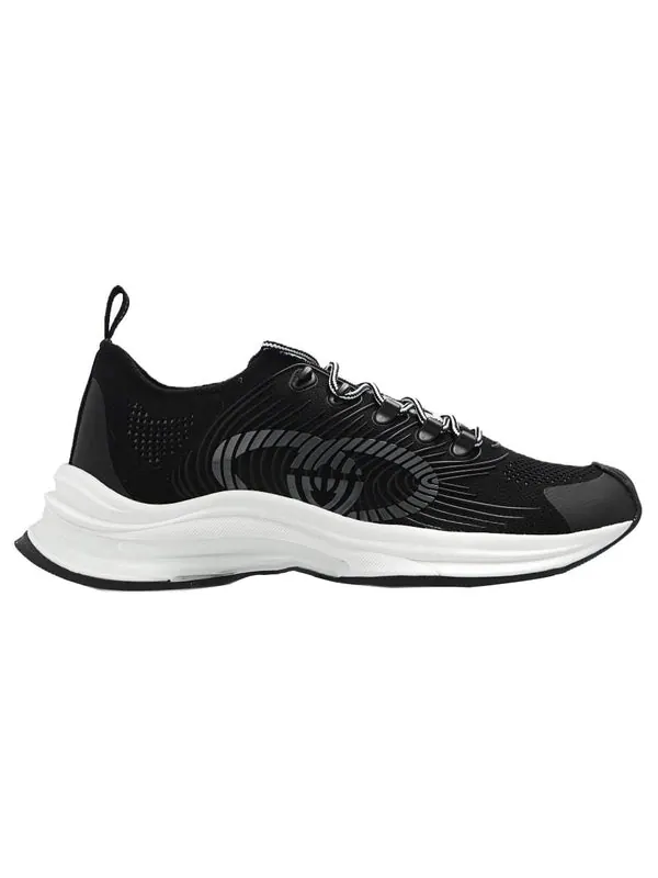 Кроссовки run sneaker 'rhyton logo monogram' Gucci — изображение 2 из 4, черный/белый