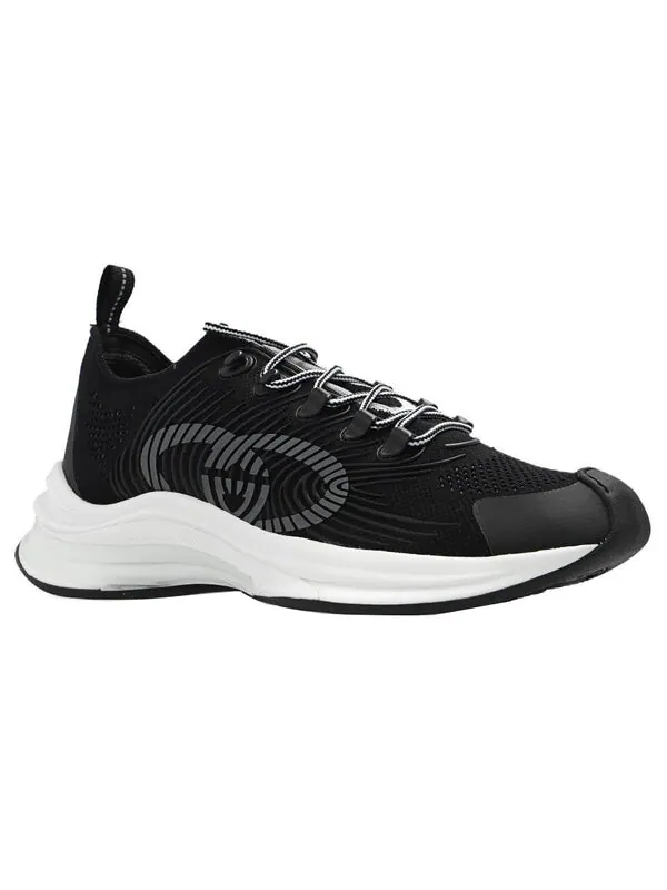 Кроссовки run sneaker 'rhyton logo monogram' Gucci — изображение 3 из 4, черный/белый
