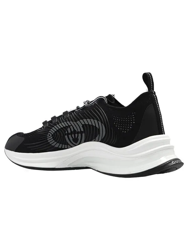 Кроссовки run sneaker 'rhyton logo monogram' Gucci — изображение 4 из 4, черный/белый