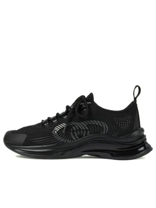 Кроссовки run sneaker 'black' Gucci — изображение 1 из 4, черный